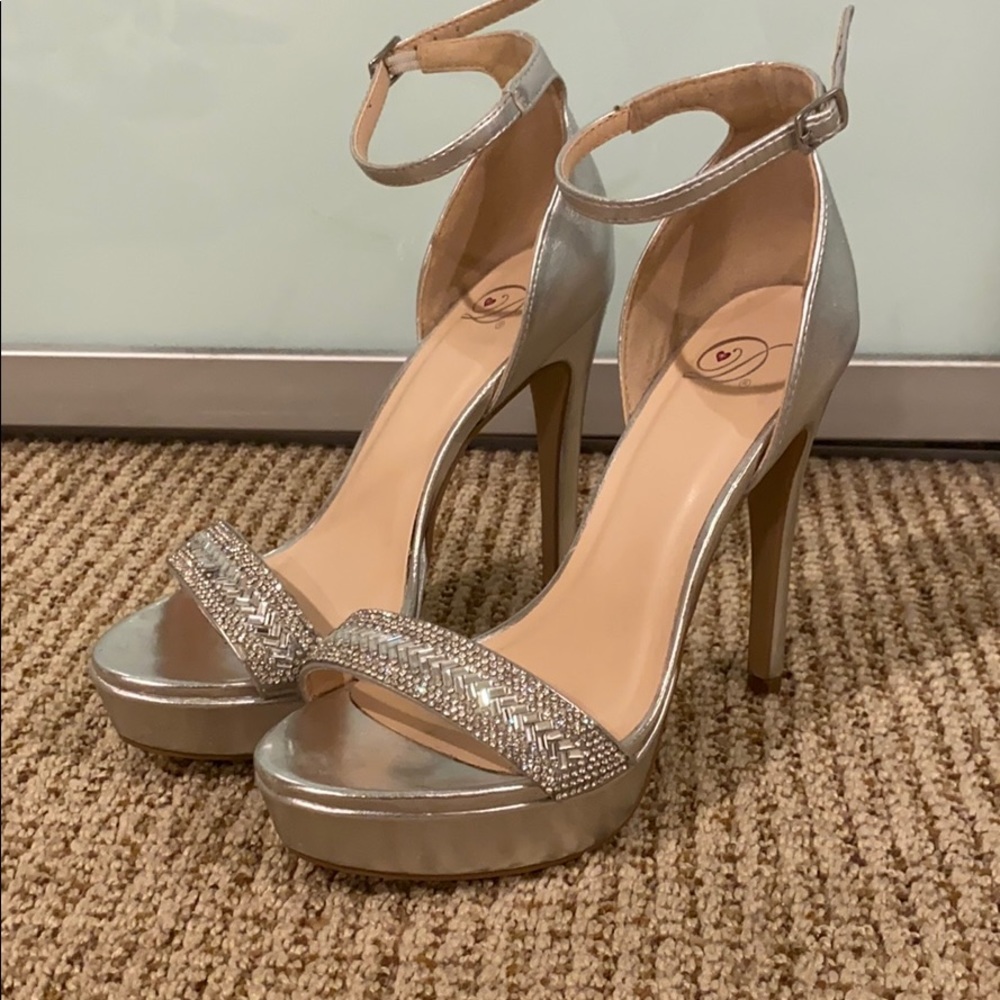 Silver heels